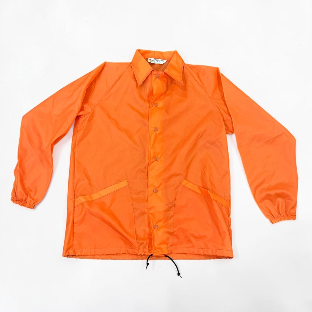 Scupper-Jack By Hyman Vintage Orange Coaches Jacket Windbreaker Mens Medium